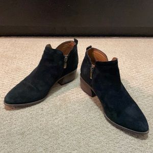 Franco Sarto Black Suede Bootie